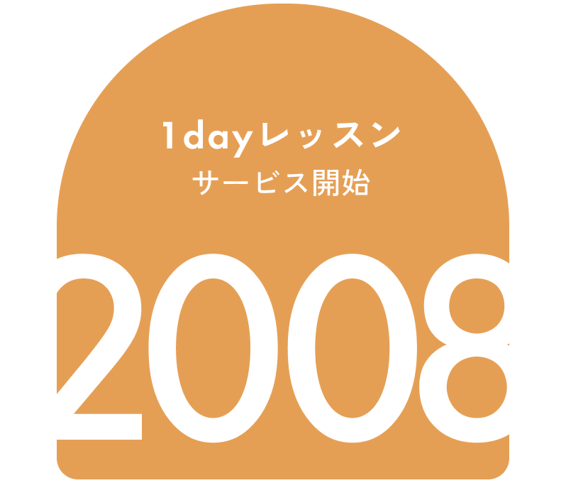 1dayレッスンサービス開始 2008