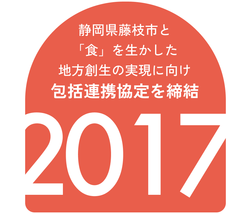 静岡県藤枝市と「食」を生かした地方創生の実現に向け包括連携協定を締結 2017