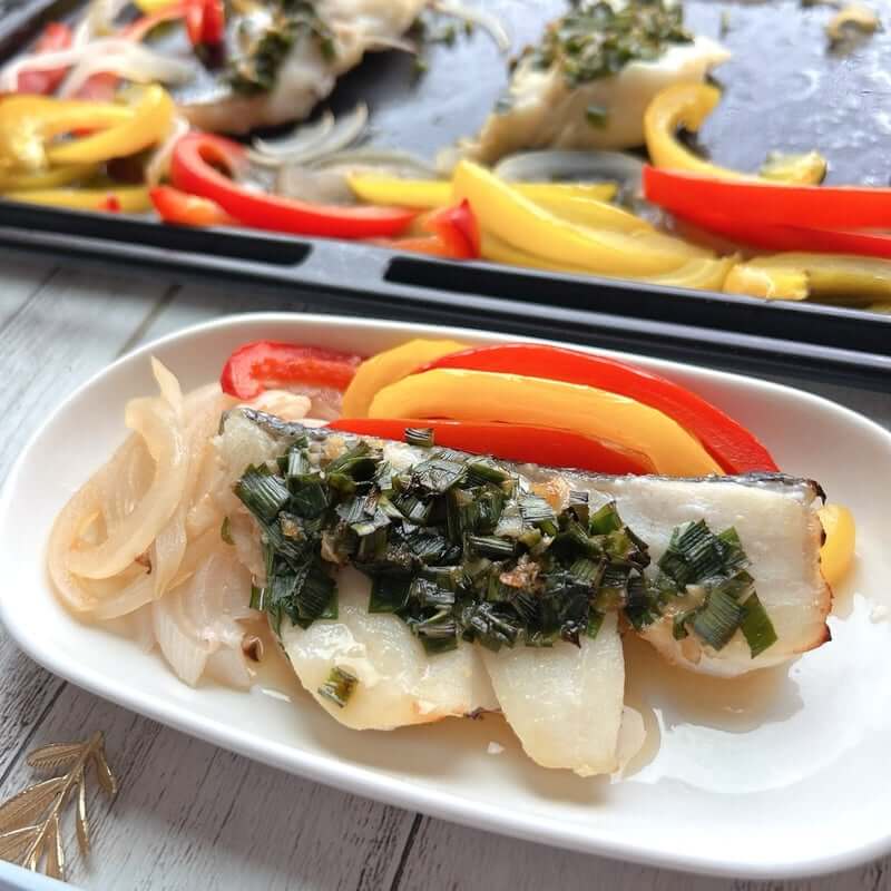 白身魚とやみつき香味ダレのおまかせ焼き